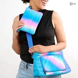 NWT- $197- THINK ROYLN - Bank Street XL Crossbody with Pouch